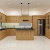 đảo bếp gỗ sồi trắng tự nhiên