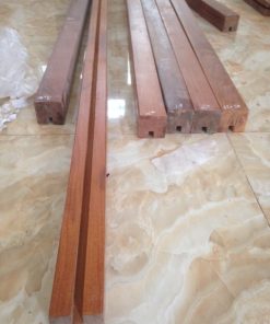 tay vịn gỗ căm xe vuông