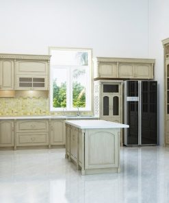 tu bep go soi ban co dienn