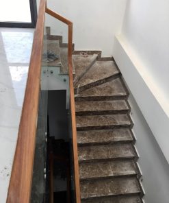 Tay vịn cầu thang gõ đỏ