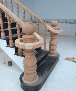 tay vịn omega gõ đỏ