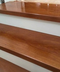 cầu thang gõ đỏ đẹp