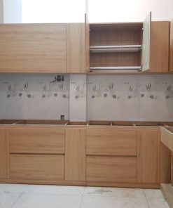 tủ bếp gỗ vân sồi