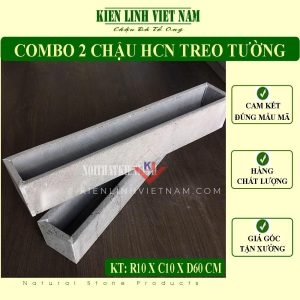 chậu hoa chữ nhật trồng cây