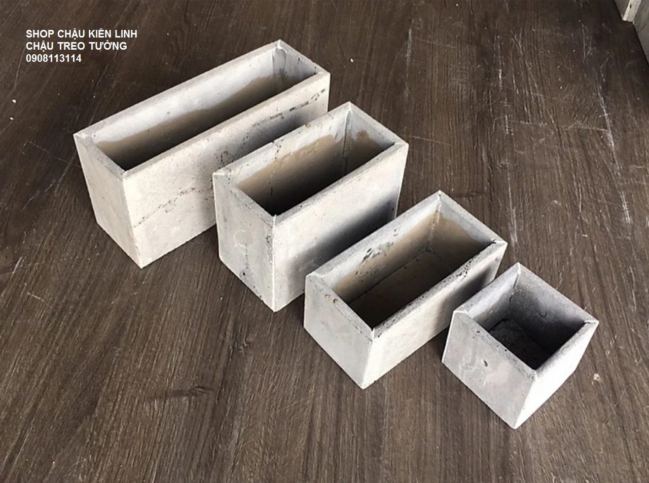 Chậu cây treo tường Dài 30cm đá tự nhiên - Ảnh 7