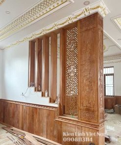 op vach phong khach bang go tu nhien dep