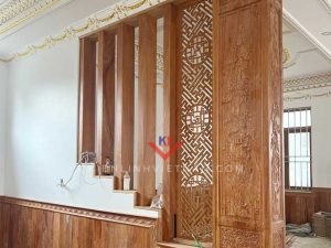 op vach phong khach bang go tu nhien dep