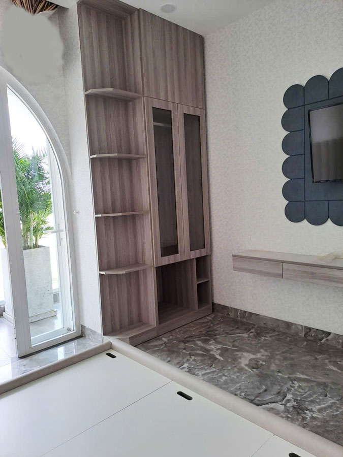 thiet ke vach tivi dep