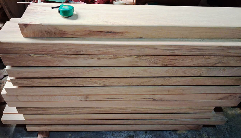 Khung bao cửa gỗ chánh điện gõ đỏ phi 7cm x 23cm – Dùng cho cửa chùa - Ảnh 10