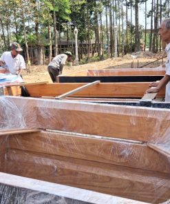 Khung bao cửa gỗ chánh điện gõ đỏ phi 7cm x 23cm – Dùng cho cửa chùa