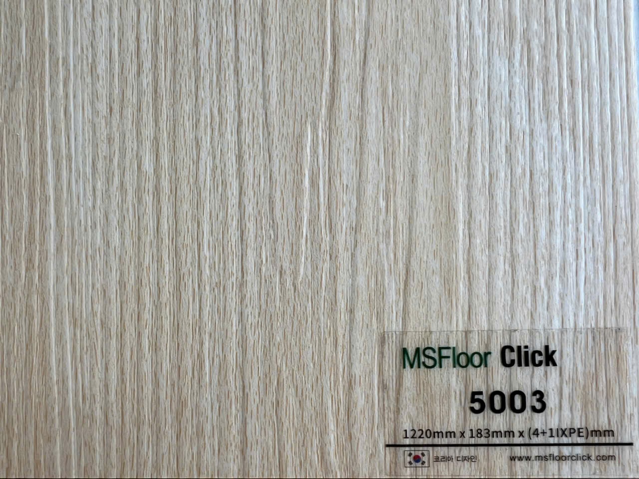 Sàn nhựa hèm khoá MS Floor đế cao su 5mm - #5003