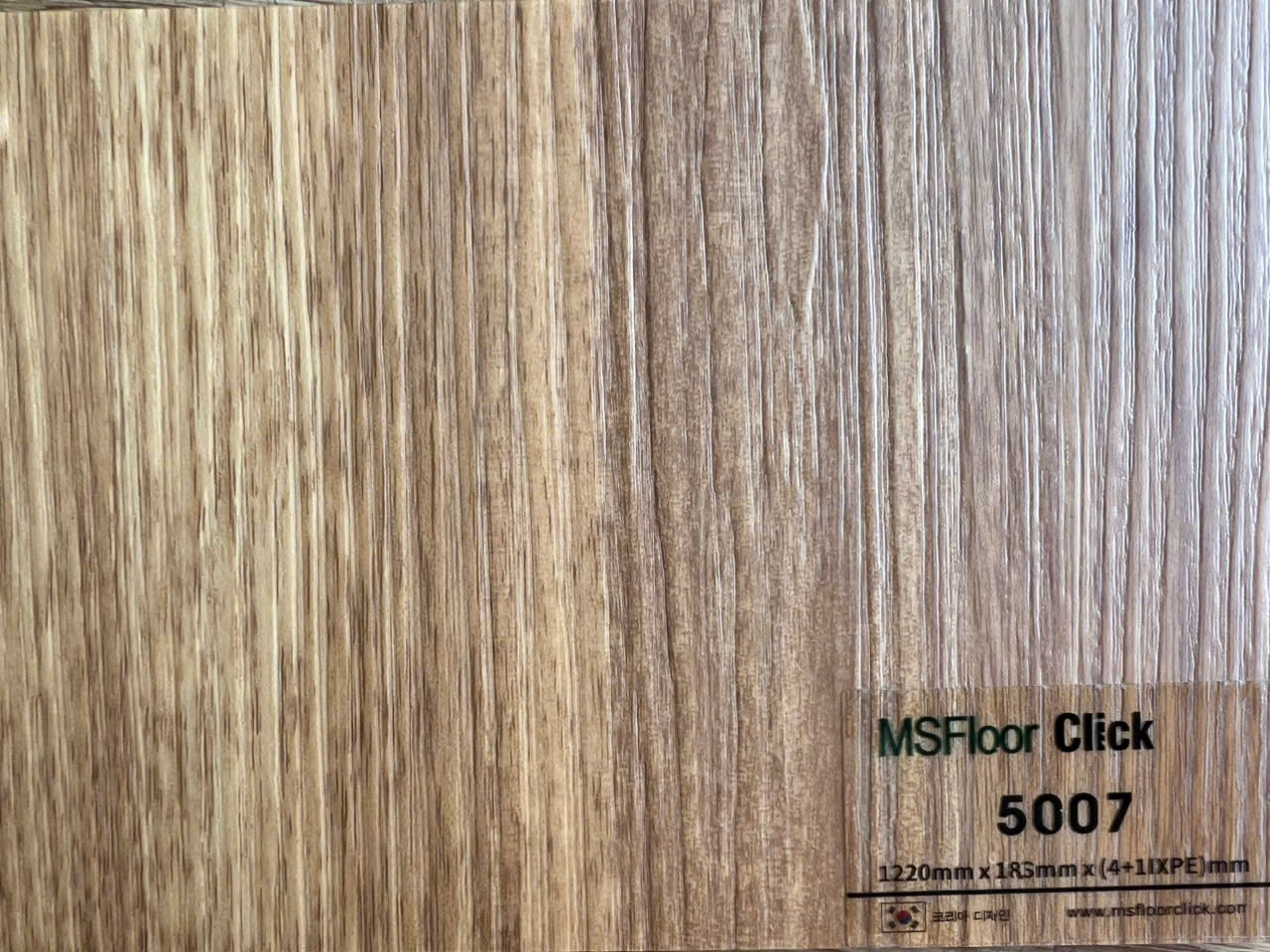 Sàn nhựa hèm khoá MS Floor đế cao su 5mm - #5007