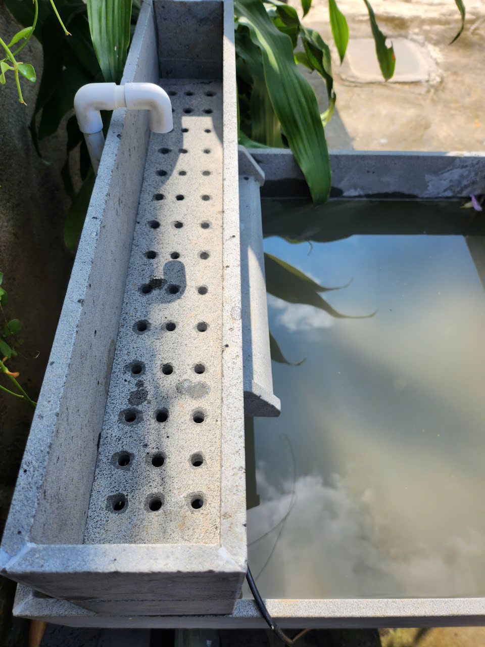 Lọc nước hồ cá bằng đá ong xám, lọc baki dạng mưa 4 tầng - Ảnh 3